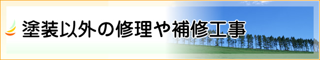 塗装以外の修理や補修工事