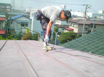 トタン屋根の釘の打ち直し