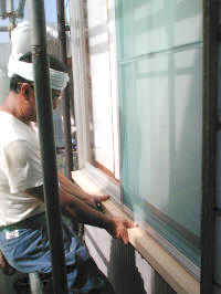木製窓枠の交換修理